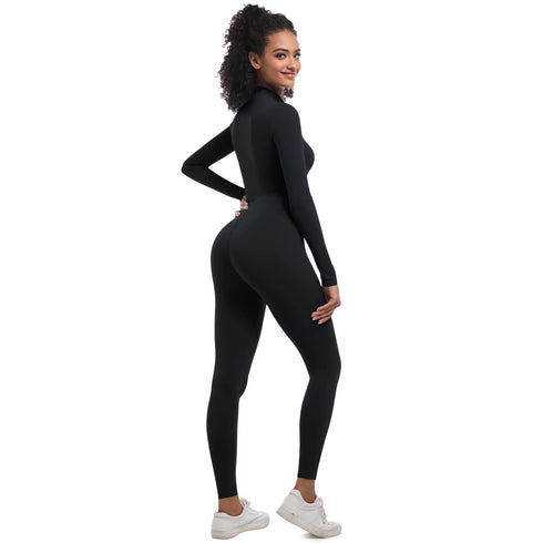 Women's Seamless Long Sleeve Sports Bodysuit