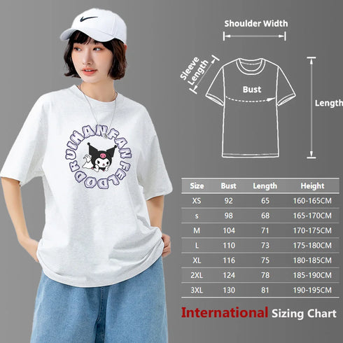 Sanrio Kuromi Graphic T-Shirt - 100% Cotton Unisex Tee
