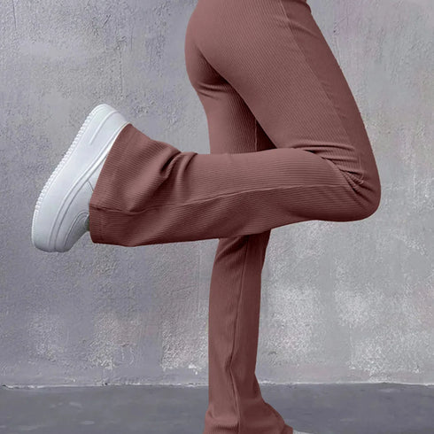 Women's High Waisted Flared Gym Pants