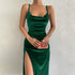 Hugcitar Velvet Swing Collar Sleeveless Maxi Dress