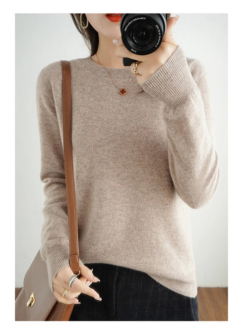 Casual Knitted Pullover Sweater for Women