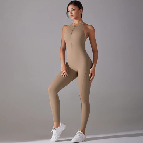 Hollow Backless Yoga Jumpsuit for Women