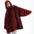 Oversized Hooded Fleece Hoodie Blanket for Women