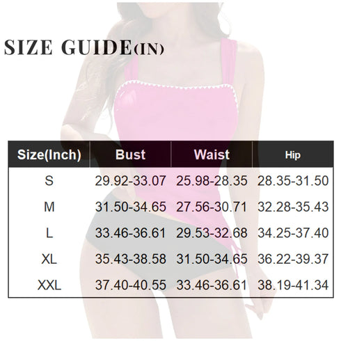 Halter Neck High-Waisted Tankini Set with Scalloped Trim