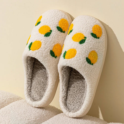 Cute Fruit Women’s Slippers - Winter Indoor Comfort