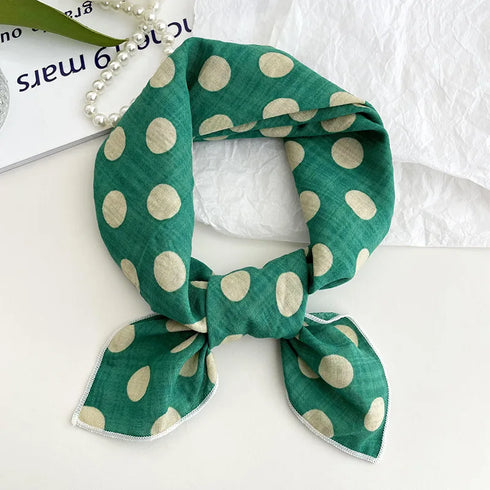55cm Laies Cotton Linen Square Scarf for Women