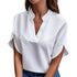 Elegant Summer V-Neck Blouse for Women