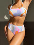 High Waist Bandeau Bikini Set for Women