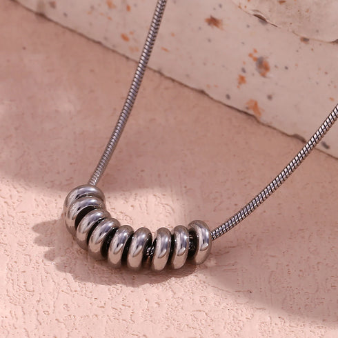 Personalised Circular Ring Pendant Necklace
