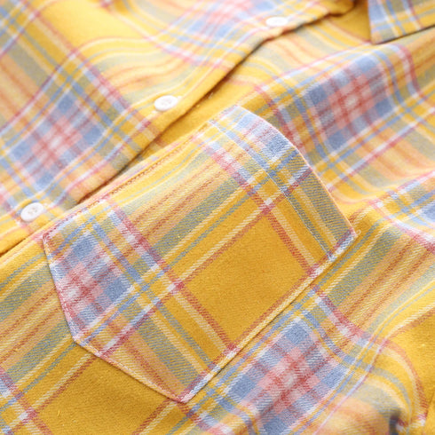 Plaid Flannel Shirt for Women - Casual Long Sleeve Top