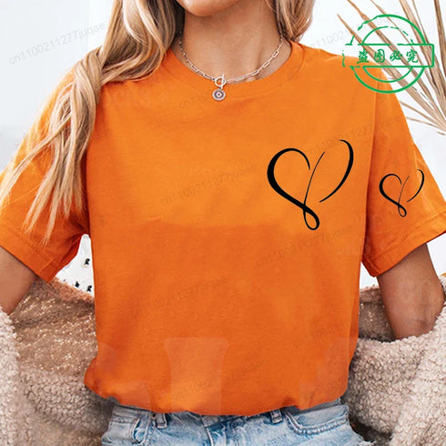 Women’s Heart Design Casual T-Shirt