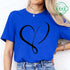 Women’s Heart Design Casual T-Shirt