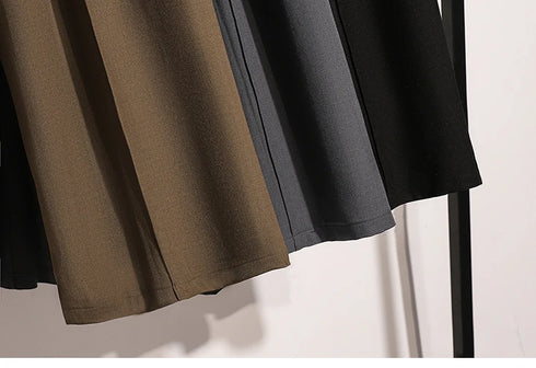 Plus Size Wide Leg Trousers for Women - Autumn 2024