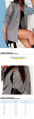 Grey Plus Size Women's Casual V-Neck Shirt