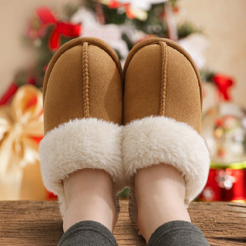 Fluffy Faux Fur Winter Slippers for Women