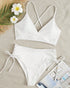 Cikini V-Neck Lace-Up Bikini Set for Women