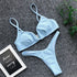 Women's V-Neck Push Up Bikini Set