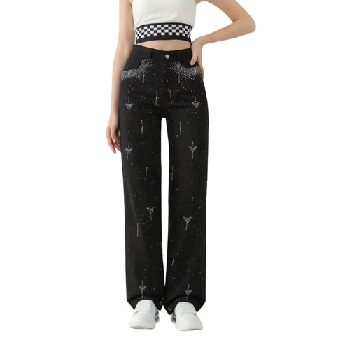 Women's Retro High-Waisted Slim-Fit Jeans