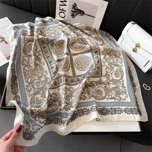 Printed Women's Scarf Pashmina Shawl - 70x70cm