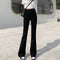 High Waist Flared Denim Trousers for Women