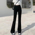 High Waist Flared Denim Trousers for Women
