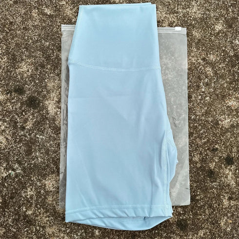 Solid Colour High Waist Yoga Shorts for Women