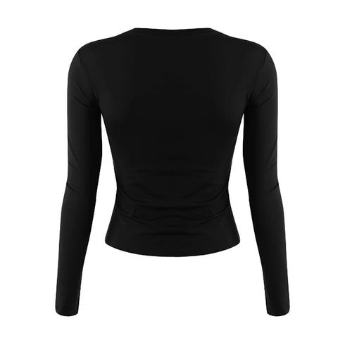 Slim Fit Long Sleeve T-Shirt for Women