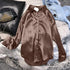 Autumn Casual Women's Satin Blouse