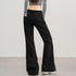 Women's High Waist Wide Leg Denim Trousers