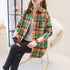 Casual Women's Flannel Plaid Shirt - Autumn Collection