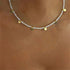 Summer Multilayer Handmade Necklace with Crystal Pendant