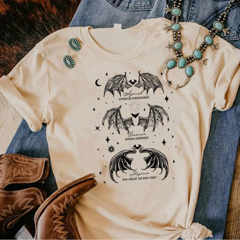 Anime-Inspired Women’s Y2K Graphic Tee - Acotar Design
