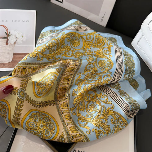 Printed Women's Scarf Pashmina Shawl - 70x70cm