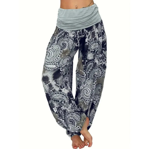 Plus Size Multicolour Harem Pants for Women