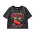 Women's Cotton Crop T-Shirt with Cherry Print