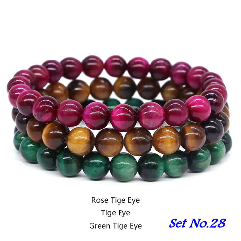 Couples Distance Bracelet Set - Natural Stone Healing