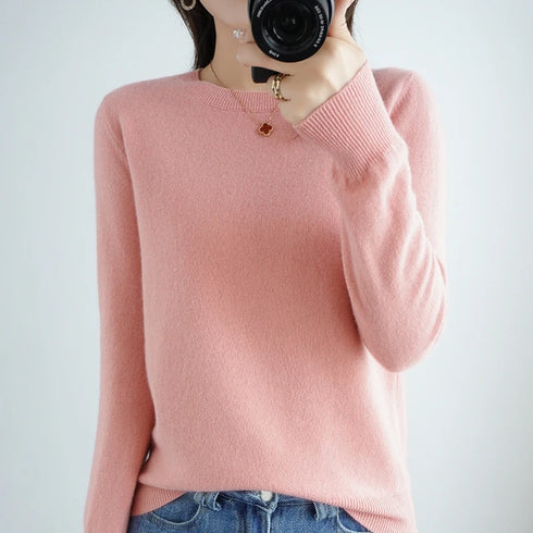 Casual Knitted Pullover Sweater for Women