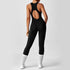 Seamless V-Back Tummy Control Yoga Bodysuit