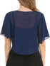 Women's Short Chiffon Cardigan with Front Opening