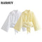 Long Sleeve Satin Feel Kimono Blouse for Women