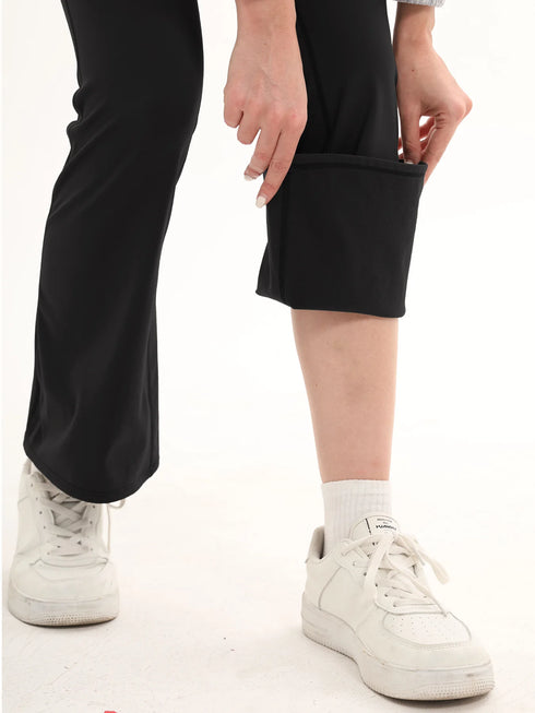Women's High Waisted Flared Yoga Pants with Pockets