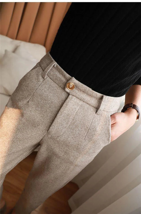 High Waisted Plus Size Pencil Pants for Women