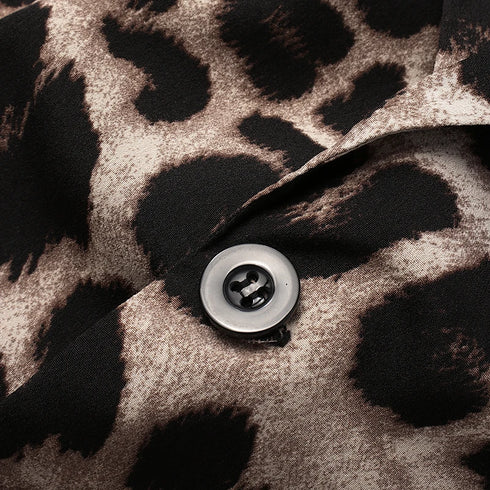 ZANZEA Leopard Print Lightweight Blazer for Women