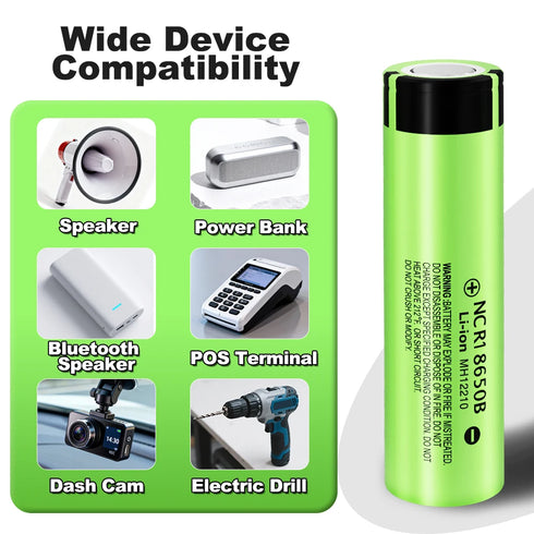 LiitoKala 34B NCR18650B 3500mAh Lithium Rechargeable Battery