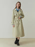 Classic Double-Breasted Mid-Length Trench Coat for Women