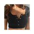 Elegant Short Sleeve Crop Top for Women
