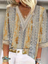 Plus Size Elegant Long Sleeve Loose Blouse
