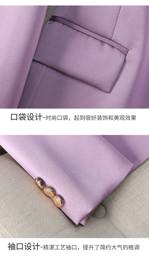 Red Slim Fit Blazer for Women