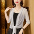 Trendy Lace Short Jacket with Half Sleeves