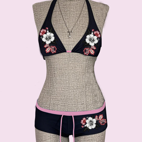 Floral Print Two-Piece Bikini Set